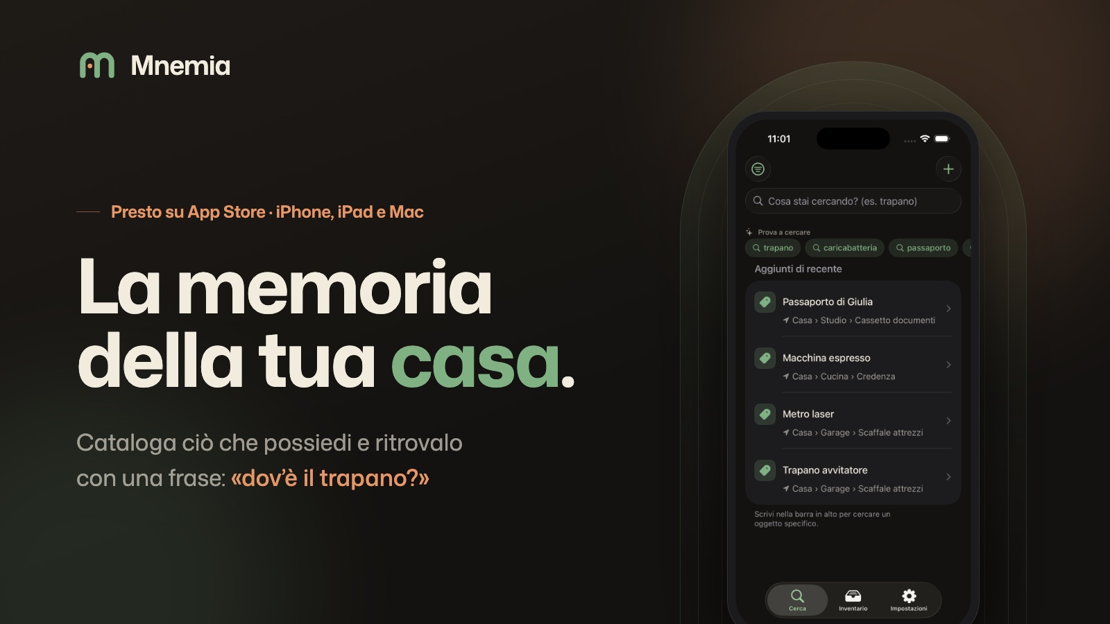 Mnemia, la memoria della tua casa, è in arrivo