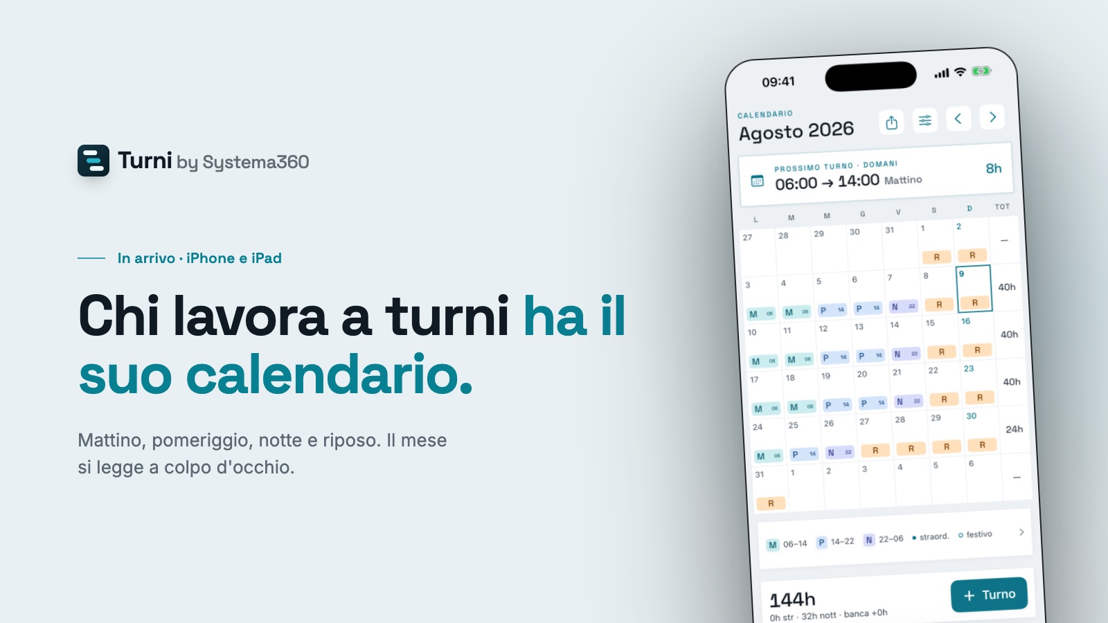 Turni, il calendario di chi lavora a turni, è in arrivo
